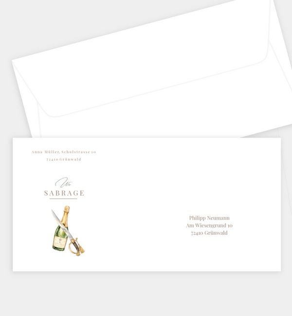 Champagner Sabrage