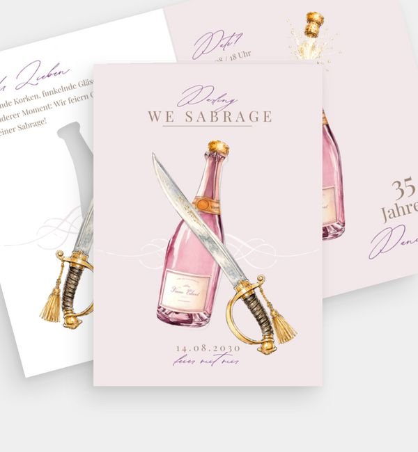 Champagner Sabrage