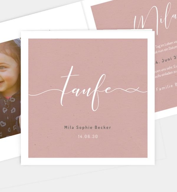 Klappkarte quadratisch