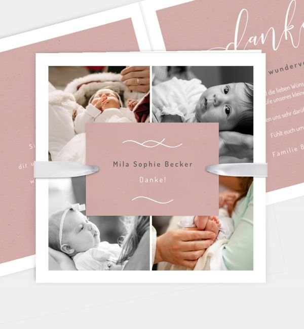 Klappkarte quadratisch, Anhänger groß