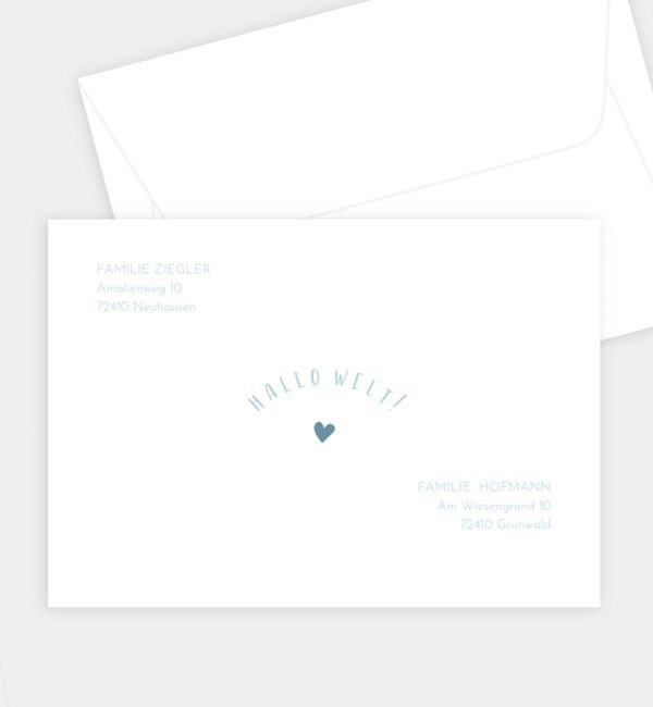 Briefumschlag gerade