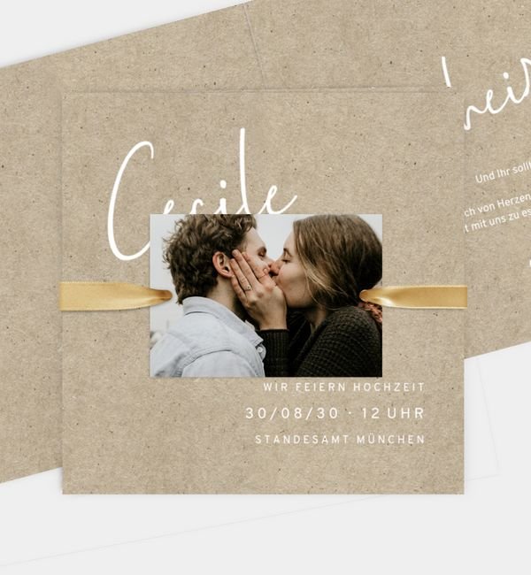 Klappkarte quadratisch, Anhänger groß