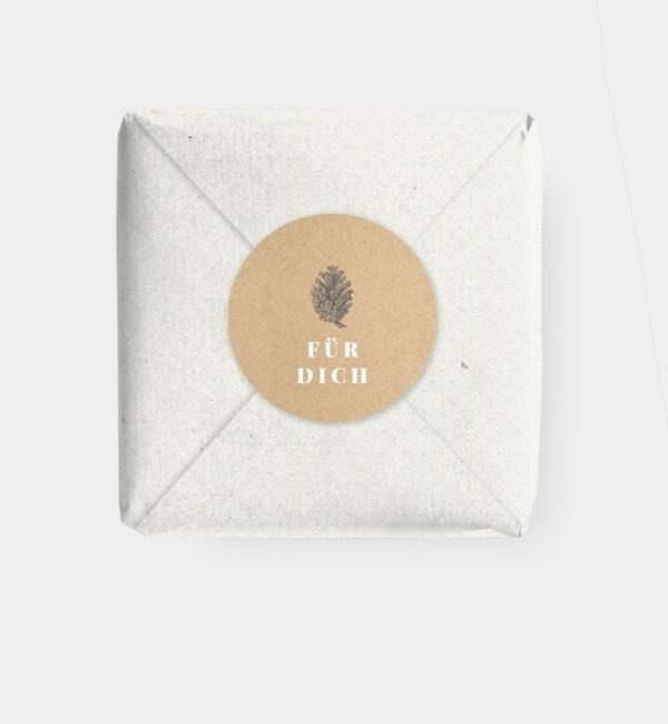 Geschenkaufkleber rund