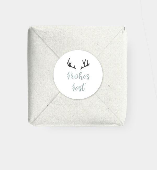 Geschenkaufkleber rund