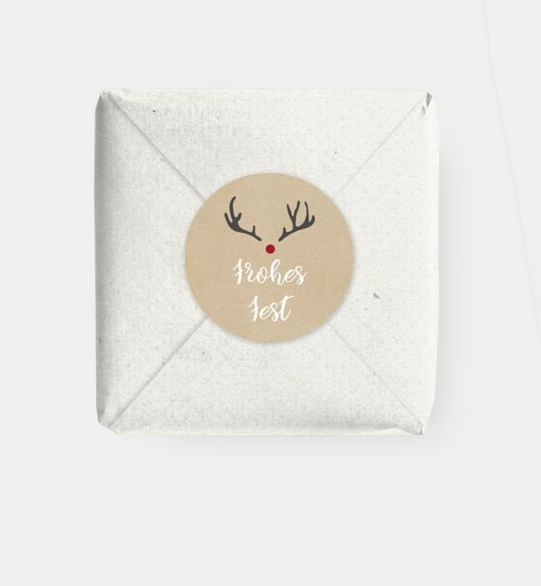 Geschenkaufkleber rund