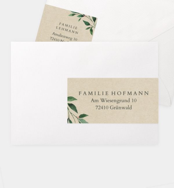 Kombi-Adressaufkleber