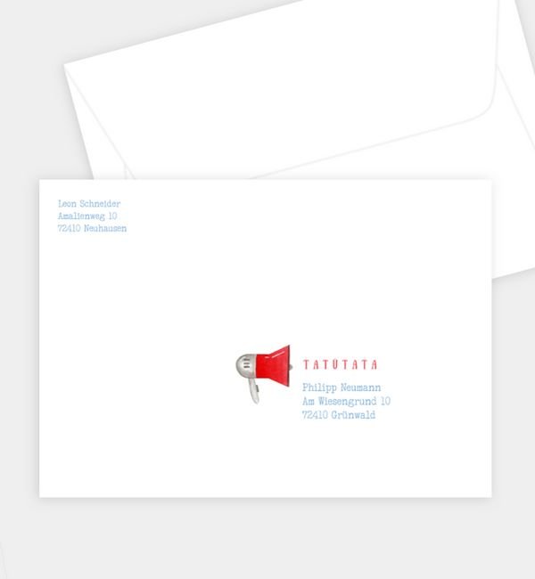 Briefumschlag gerade