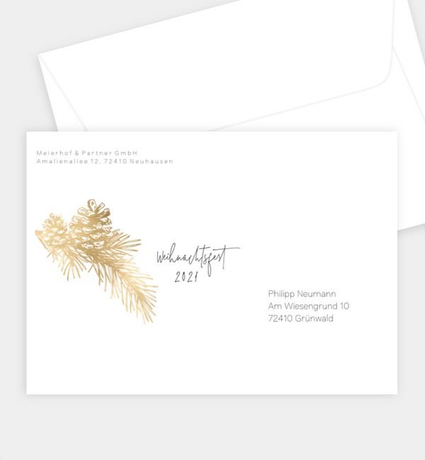 Briefumschlag gerade