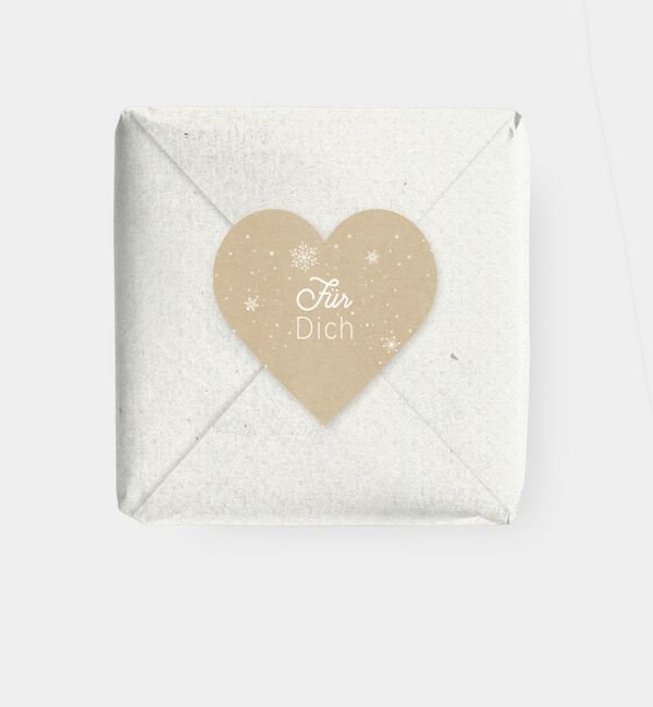 Geschenkaufkleber Herz