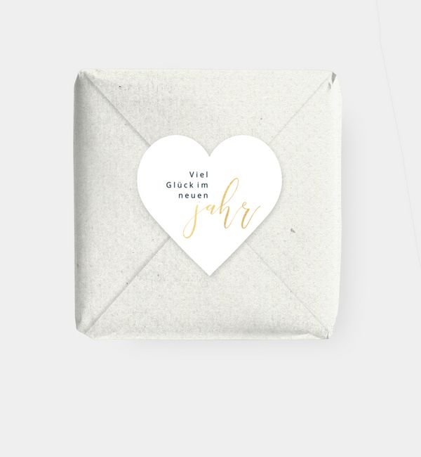 Geschenkaufkleber Herz