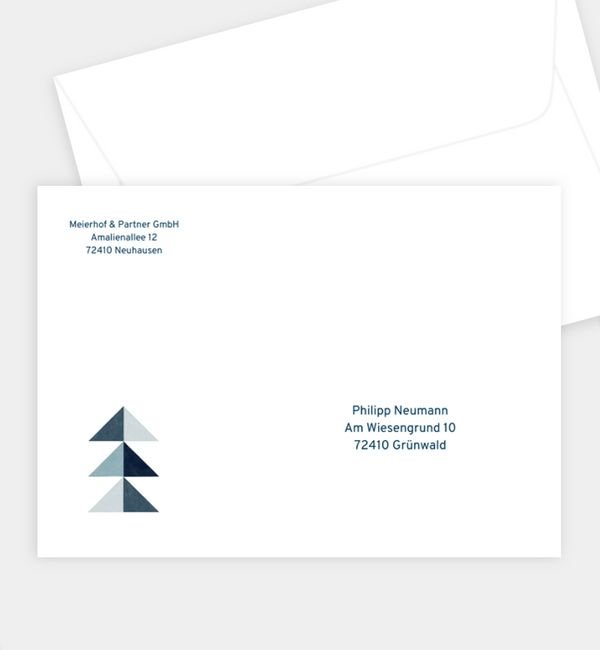 Briefumschlag gerade