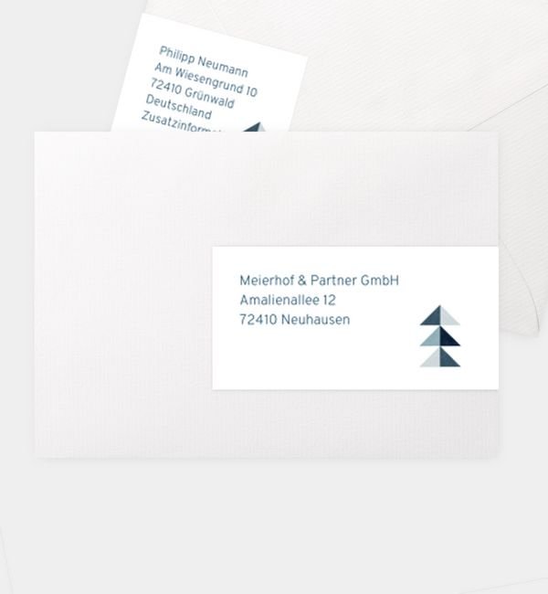 Kombi-Adressaufkleber