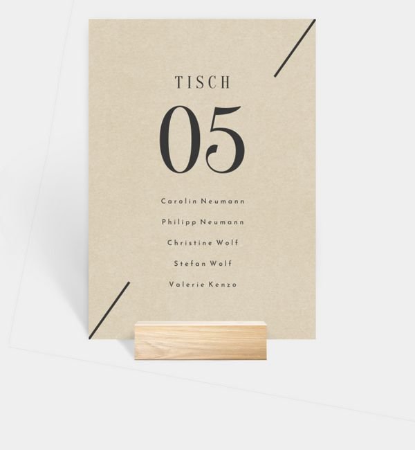 Gruppentischkarte
