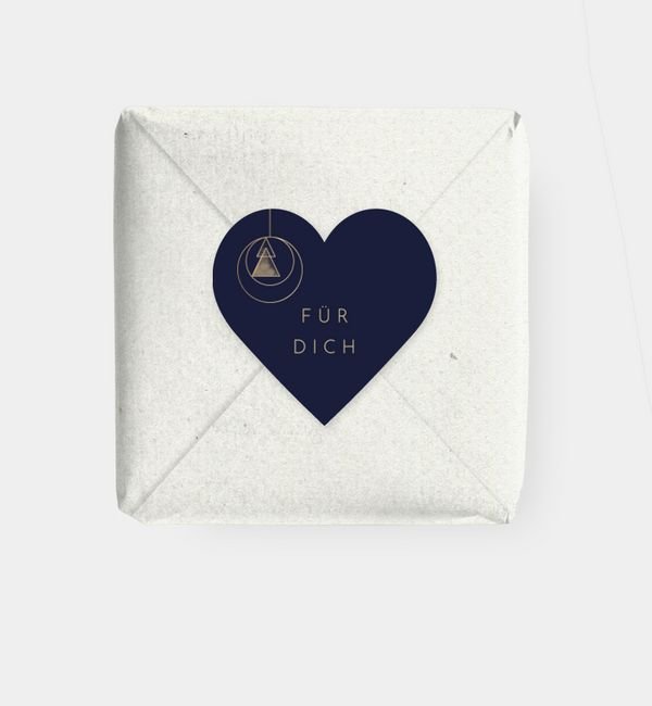 Geschenkaufkleber Herz