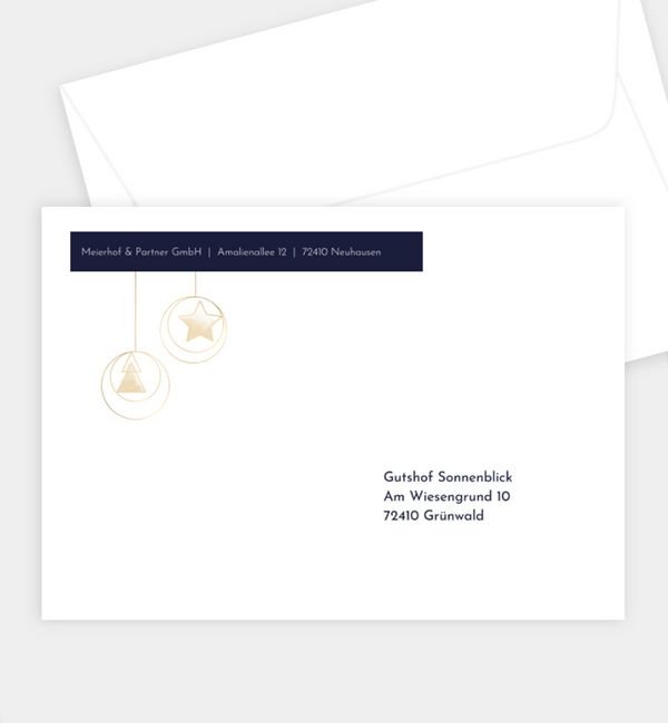 Briefumschlag gerade