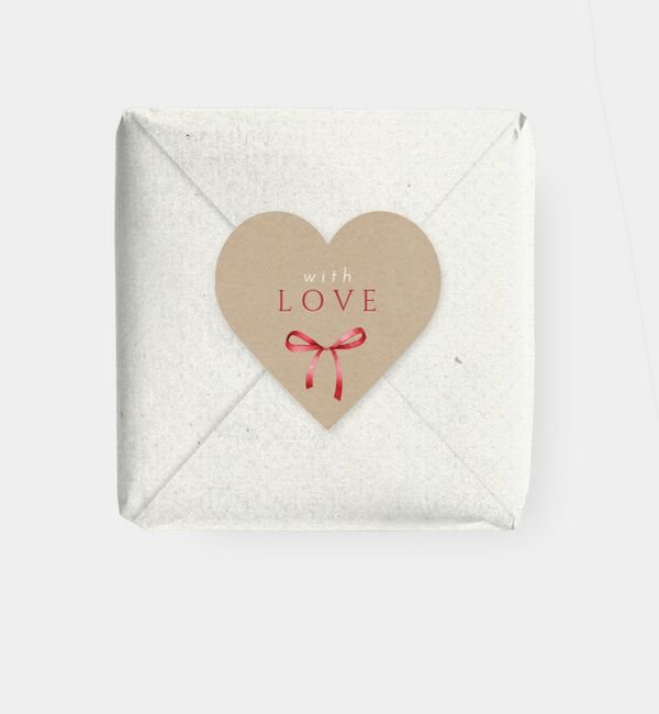 Geschenkaufkleber Herz