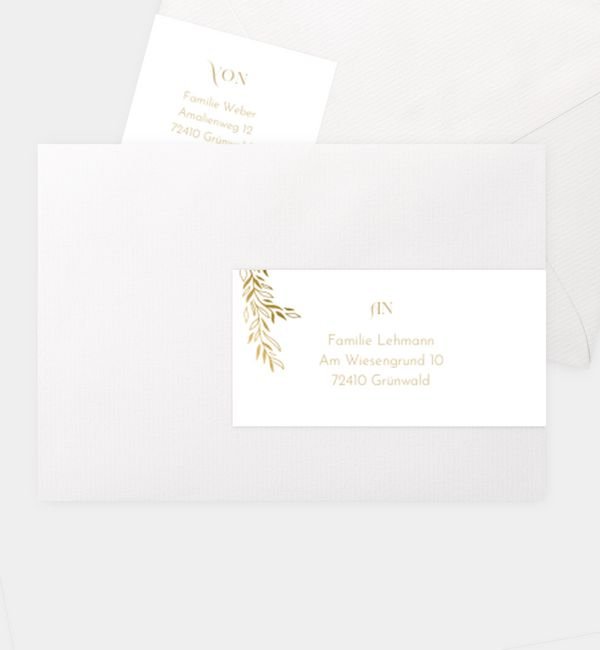 Kombi-Adressaufkleber