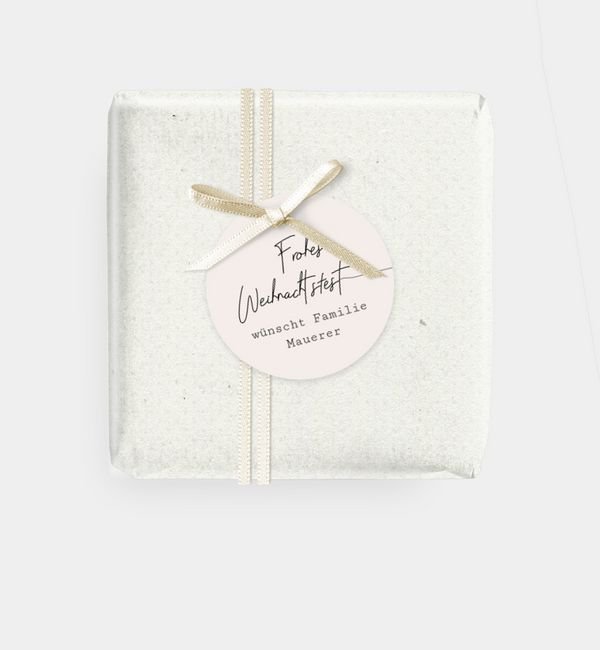 Geschenkanhänger rund