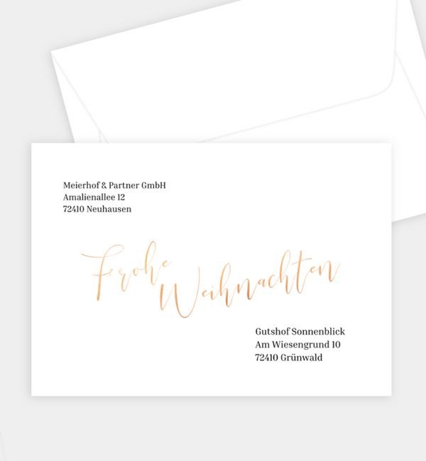 Briefumschlag gerade