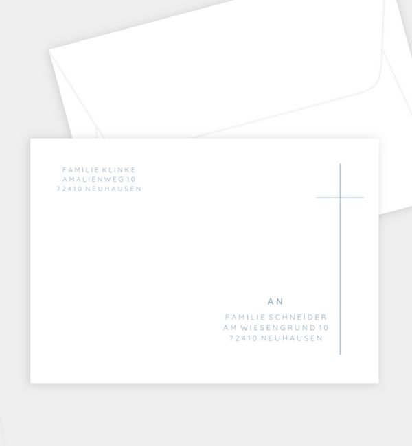Briefumschlag gerade