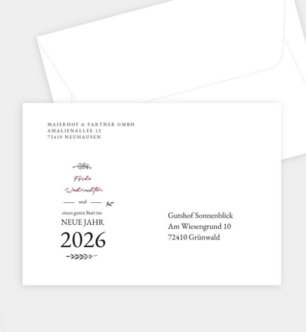 Briefumschlag gerade