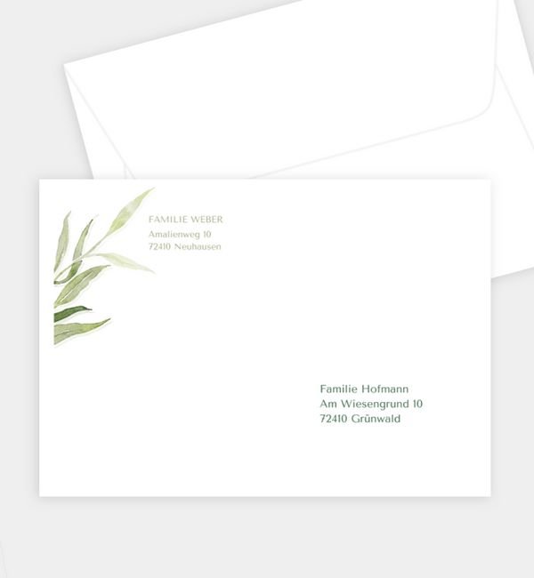 Briefumschlag gerade