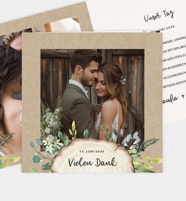 Klappkarte quadratisch