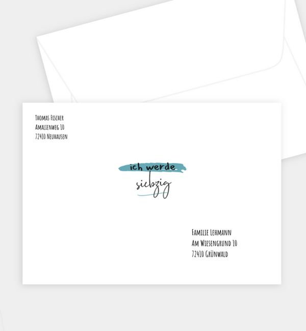 Briefumschlag gerade