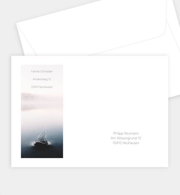 Briefumschlag gerade