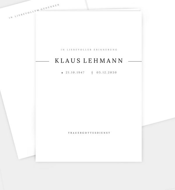 Klappkarte hoch