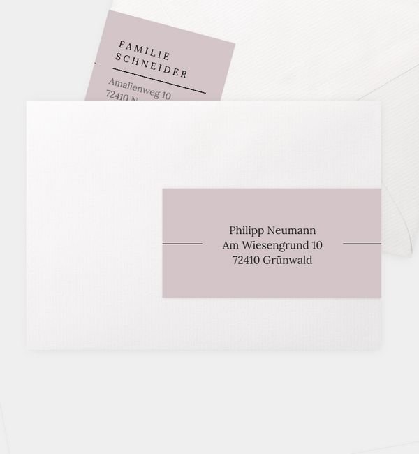 Kombi-Adressaufkleber