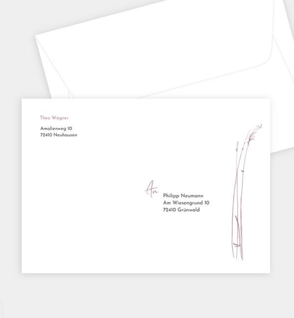 Briefumschlag gerade