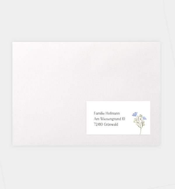 Empfängeraufkleber