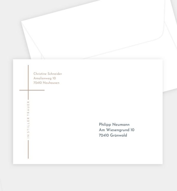 Briefumschlag gerade