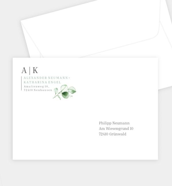 Briefumschlag gerade