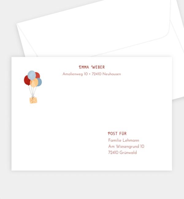 Briefumschlag gerade