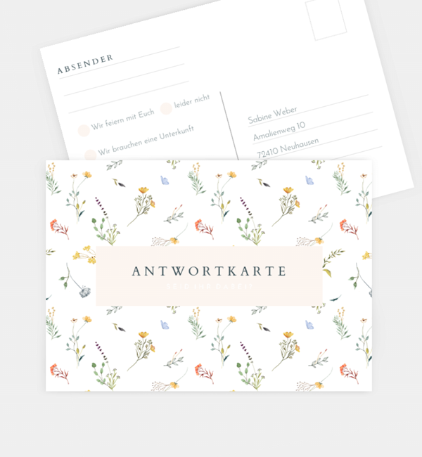 Allover floral print