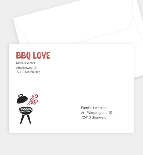 Briefumschlag gerade