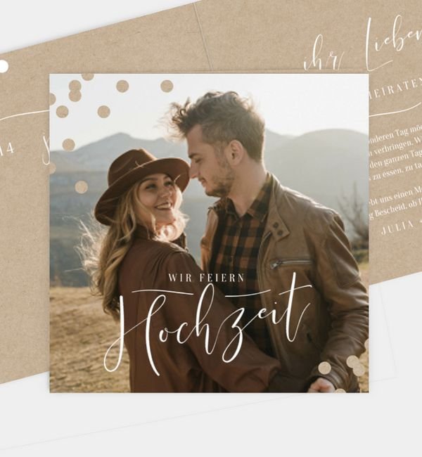 Klappkarte quadratisch