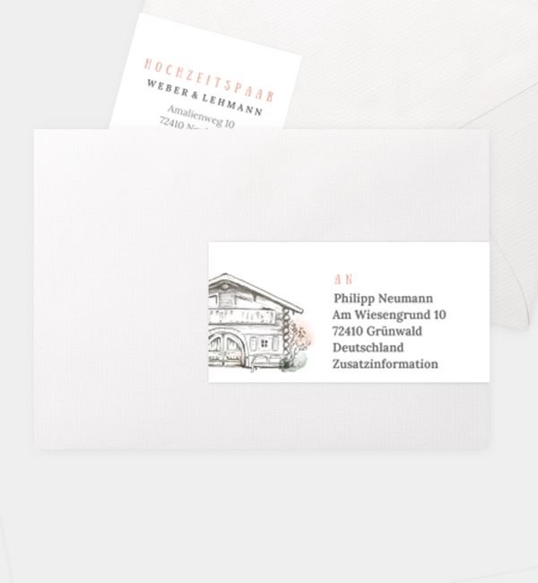 Kombi-Adressaufkleber