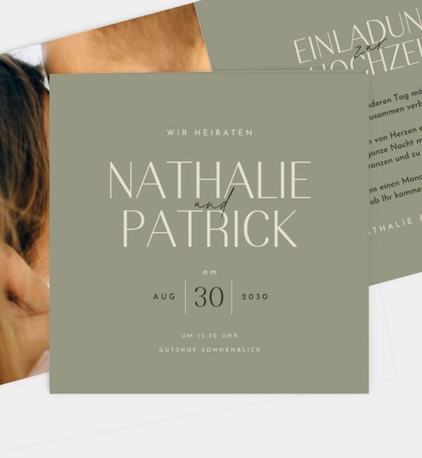 Klappkarte quadratisch