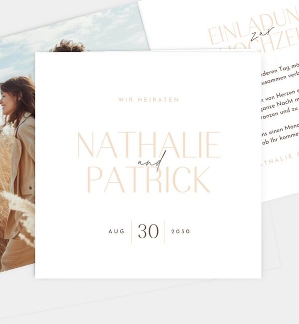 Klappkarte quadratisch