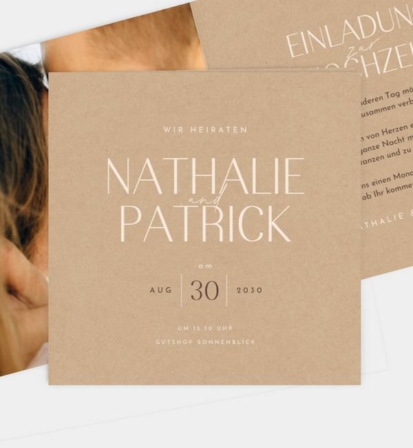 Klappkarte quadratisch