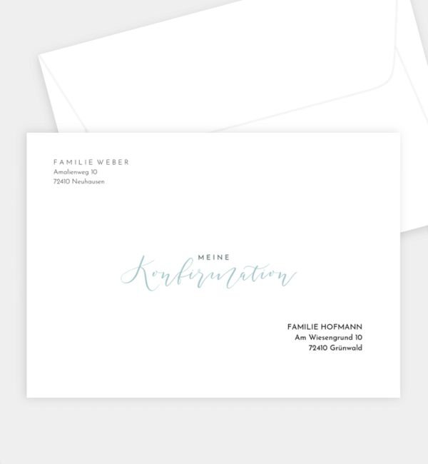 Briefumschlag gerade