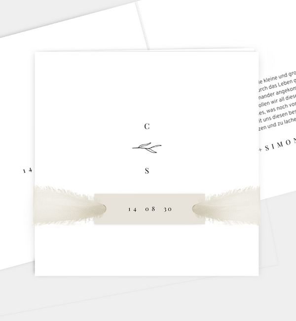 Klappkarte quadratisch