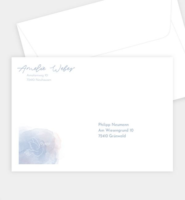 Briefumschlag gerade