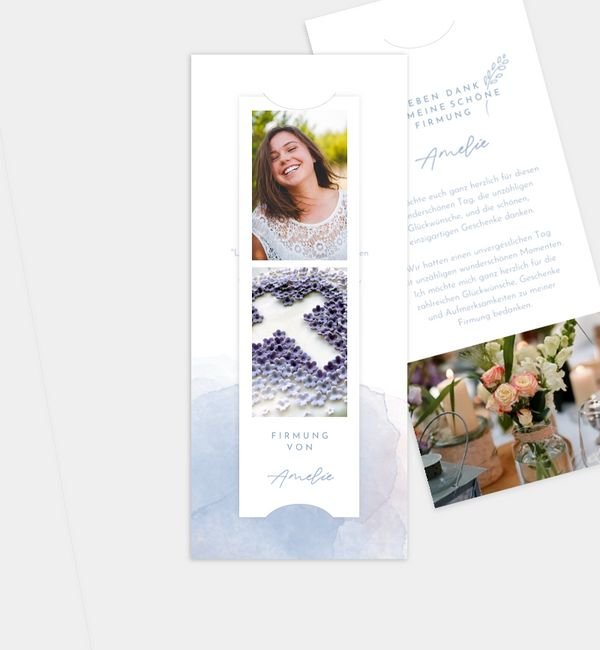 Postkarte mit Fotostreifen