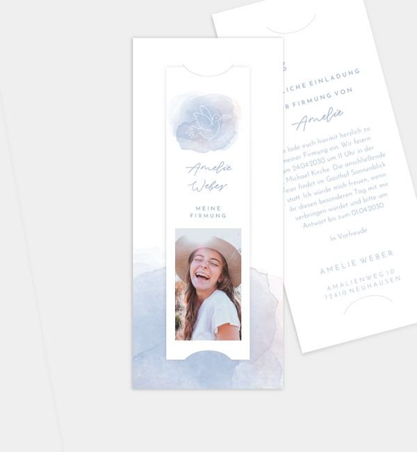 Postkarte mit Fotostreifen