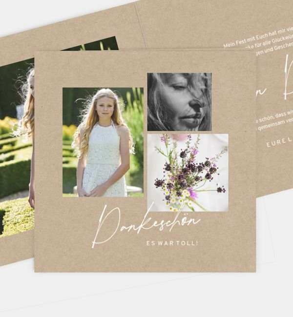 Klappkarte quadratisch