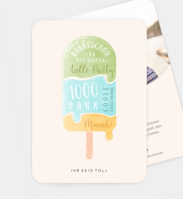 Postkarte hoch